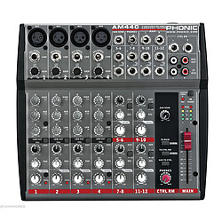 PHONIC AM440 mixer audio 4 canali professionale per live karaoke studio NUOVO