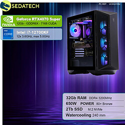 Sedatech PC Gamer • Intel i7-12700KF • RTX4070 Super • 32Go RAM • 2To SSD M.2 • sans OS