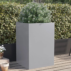 Maison Chic Jardinière,Bac à fleurs - pot de fleur argenté 52x48x75 cm acier galvanisé -GKD31726