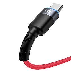 Avis Câble de données Tellur USB vers Type-C avec lumière LED, 3 A, 1,2 m, rouge