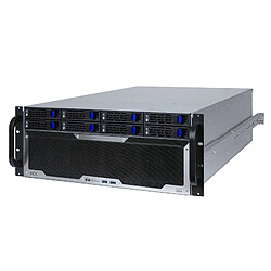 HCX Nexus Pro Series NXPRO465S Boitier Serveur 4U pour Rack 19", 8+1 baies SAS/SATA hot-swap, 650mm, support EE-ATX 