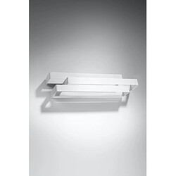 Avis Luminaire Center Applique murale FROST acier blanc 2 ampoules