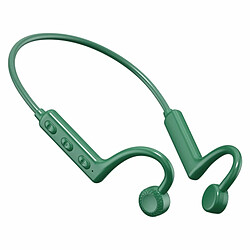 Ks-19 Bluetooth Casque Suspendu Cou Conduction Osseuse Affaires Sport Écouteurs Hifi Stéréo Musique Gaming Écouteurs Vert 