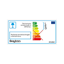 BRAYTRON Lot de 10 Spots LED encastrables carré blanc 5W IP20 4000K pas cher