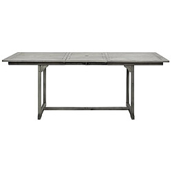 Acheter vidaXL Table à dîner de jardin (150-200)x100x75cm Bois d'acacia massif