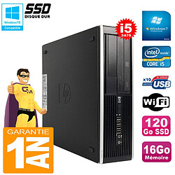 PC HP Compaq Pro 6300 SFF I5-3470 RAM 16Go Disque 120Go SSD Graveur DVD Wifi W7 - Occasion