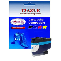 T3AZUR - Cartouche compatible Brother LC3239 (LC-3239C) XL Cyan 