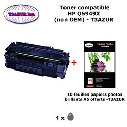 Toner générique HP 49X, Q5949X pour imprimante HP LaserJet 1160 1320 1320N 3390 3392+ 10f papiers photos A6 -T3AZUR 