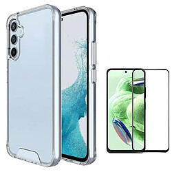 Kit Étui SuperProtectAnti-Shock + Film Verre Trempé de la Étui Complète 5D Phonecare pour Samsung Galaxy S23 FE - Transparent 