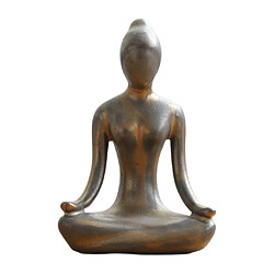 NC Figurine de posture de yoga 1 Pc Yoga Fille Ornements Art Figurine Statue Petite Étagère Décoration De Bureau Bleu Style 2