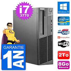 PC Lenovo M92p SFF Intel i7-3770 RAM 8Go Disque Dur 2To Windows 10 Wifi · Occasion 