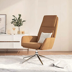 vidaXL Chaise de relaxation Taupe Similicuir daim 