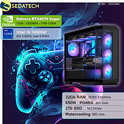 Sedatech PC Gamer • Intel i9-14900KF • RTX4070 Super • 32Go DDR5 • 2To SSD M.2 • sans OS