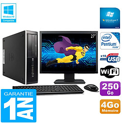 PC HP Compaq Pro 6300 SFF G630 RAM 4Go 250Go Graveur DVD Wifi W7 Ecran 27" - Occasion