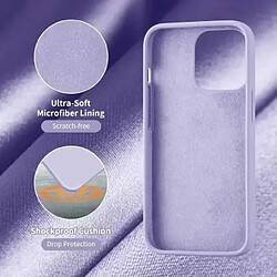 Riffi Coque arrière souple en silicone Riff Slim & Soft pour Apple iPhone 15 Lavande