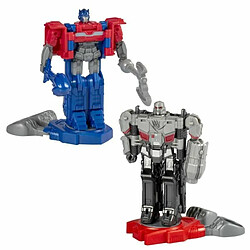 Pack de 2 figurines Transformers One Robot Battlers Optimus Prime et Megatron