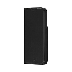 DBRAMANTE1928 Étui Folio pour Apple iPhone 14 Pro Modèle Oslo en Cuir Vegan avec Porte-Cartes Noir 