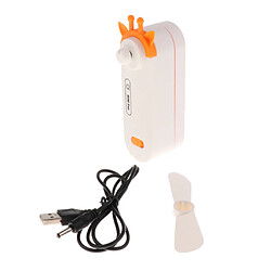 voyage poche mini portable ventilateur muet usb été refroidisseur ventilateur de refroidissement orange