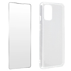 Avizar Coque OnePlus 9 Souple et Film Verre Trempé Dureté 9H Transparent