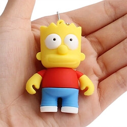 Wewoo Clé USB pour tous les types de cadeaux de fête 2 Go Le Simpsons Bart Shape Silicone USB2.0 disque Flash, Spécial pas cher