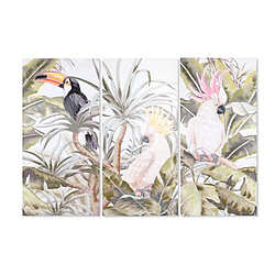 Cadre DKD Home Decor 90 x 3 x 190 cm Tropical (3 Unités)