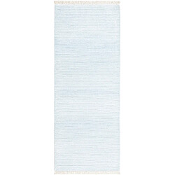 Vidal Tapis de couloir en laine 201x79 bleu Darya