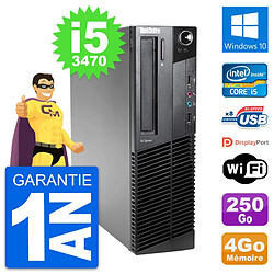 PC Lenovo ThinkCentre M82 SFF Intel i5-3470 RAM 4Go Disque 250Go Windows 10 Wifi - Occasion