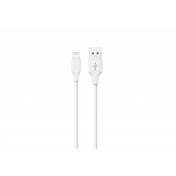 Konrow KCATLPW2 - Câble USB Lightning vers Type A (2m, Blanc) - Emballage Original