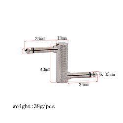 Connecteur à manivelle pour pédale guitare pas cher