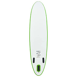 Avis vidaXL Ensemble de planches SUP gonflables Vert et blanc