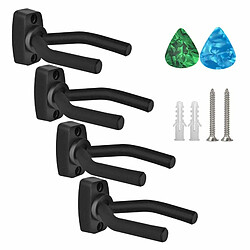 Justgreenbox 4Pcs Guitar Hangers Wall Mount Holder Ukulele Bass Support Display - 1005001692383789 