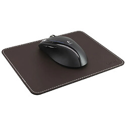 Tapis de souris InLine® Premium en cuir PU 220 x 180 x 3 mm marron