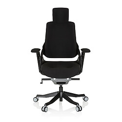 Chaise de bureau / siège pivotant SPEKTRE BLACK tissu noir hjh OFFICE