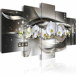 Paris Prix Tableau Imprimé Steel Orchids 50 x 100 cm 