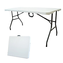 Sotech Table en Plastique Robuste, 152 x 76 cm, Blanc