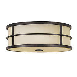 Elstead Lighting Plafonnier à 3 Lumières, Bronze, E27