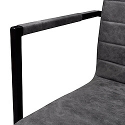 Acheter vidaXL Chaises à manger cantilever lot de 6 gris similicuir