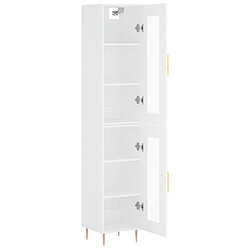 Acheter Maison Chic Buffet,Meuble de Rangement,commode pour salon,Cuisine Blanc 34,5x34x180 cm Bois d'ingénierie -MN84820