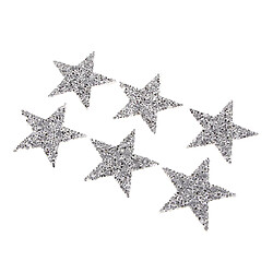 6Pcs Star Design Iron Sur Les Patchs Pour Vêtements T-Shirt DIY Badges Applique