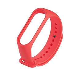 Wewoo Bracelet pour montre connectée Remplacement de courroie de de poignet en caoutchouc de silicone 2 1 avec film d'écran de couverture totale TPU Xiaomi Mi Band 4 rouge