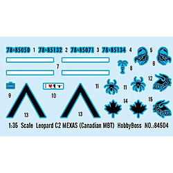 Avis Hobby Boss Maquette Char Leopard C2 Mexas (canadian Mbt)