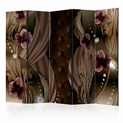 Paris Prix Paravent 5 Volets Burgundy Pansies 172x225cm 