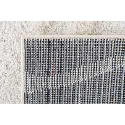 Hadorn Tapis shaggy 185x125 Blanc Thun Tribus pas cher