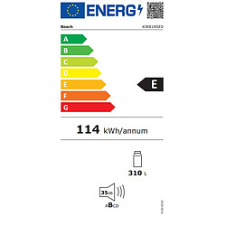 Réfrigérateur 1 porte intégrable à glissière 310l - KIR81NSE0 - BOSCH