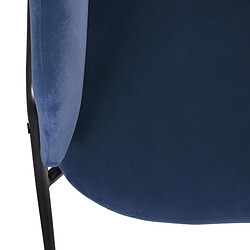 Atmosphera, Createur D'Interieur Fauteuil "siron" en velours atmosphera - bleu