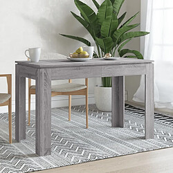 vidaXL Table à dîner sonoma gris 120x60x76 cm bois d'ingénierie 