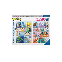 Puzzle Pokémon 2x 500 pieces - Collection de Pokémon - A partir de 12 ans - Ravensburger