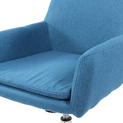 Chaise de bureau / pivotante SHAKE 400 en tissu bleu foncé hjh OFFICE