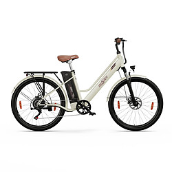 ONESPORT OT18-3 Vélo électrique de Ville , Pneus 26 x 2,35", 250 W 36 V 14,4 Ah, Beige 