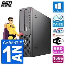 PC Fujitsu Esprimo E720 E85+ DT Intel G3220 RAM 16Go SSD 960Go Windows 10 Wifi · Occasion 